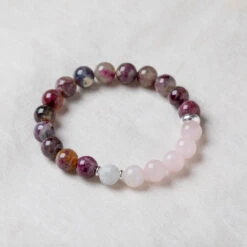 Create Your Own Journey Bracelet 8mm(Customised Pink Tourmaline Dreamweave Bracelet 8mm) -Djuna Jewelry Store moonstone dreamer 1