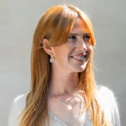 Ethereal Rainbow Moonstone Sterling Silver Necklace(Ethereal Moonstone Necklace) -Djuna Jewelry Store moonstone duo