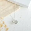 Sterling Silver Rainbow Moonstone Necklace – Teardrop Gem With Personalised Initial(Initial Teardrop Rainbow Moonstone Necklace Sterling Silver)