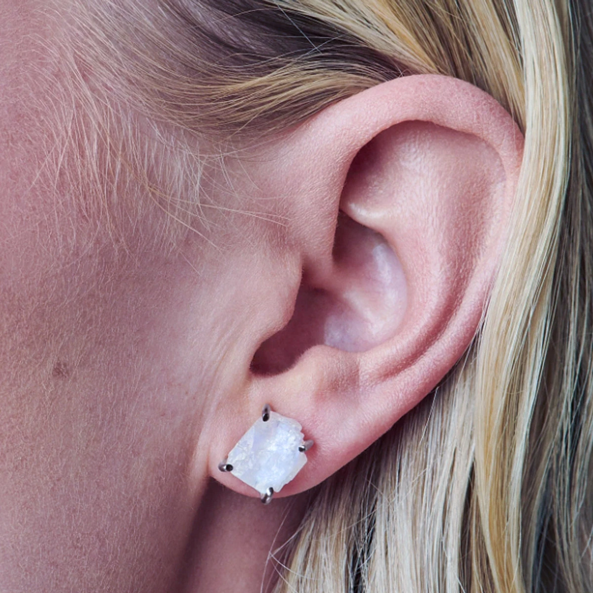 Ethereal Rainbow Moonstone Earrings(Ethereal Moonstone Earrings) 3 Ethereal Rainbow Moonstone Earrings(Ethereal Moonstone Earrings) - Image 3