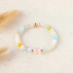 Morganite Mirage Gemstone Bracelet 6mm(Morganite Gemstone Bracelet 6mm)