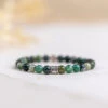 Moss Agate Gemstone Bracelet 6mm(Moss Agate Energy Bracelet)
