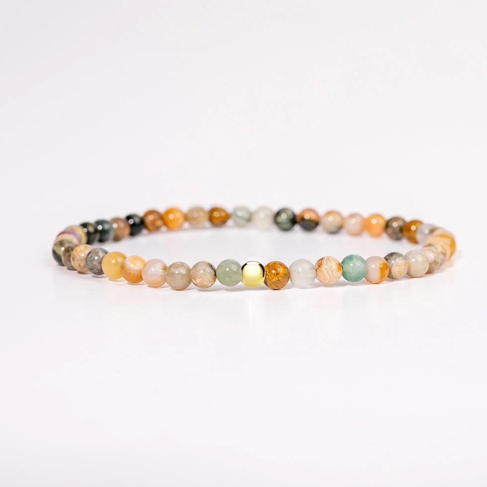 Ocean Jasper Gemstone Bracelet 4mm(Ocean Jasper Healing Bracelet) 1 Ocean Jasper Gemstone Bracelet 4mm(Ocean Jasper Healing Bracelet)