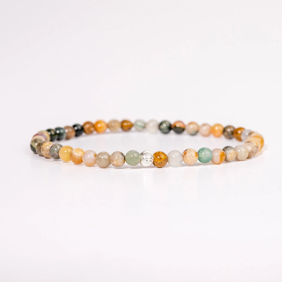Ocean Jasper Gemstone Bracelet 4mm(Ocean Jasper Healing Bracelet) 5 Ocean Jasper Gemstone Bracelet 4mm(Ocean Jasper Healing Bracelet) - Image 5