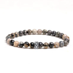 Men's Picasso Jasper Gemstone Bracelet 6mm(Mens Picasso Jasper Gemstone Bracelet 6mm)