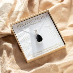 Black Tourmaline Teardrop Pendant For Protection(Black Tourmaline Teardrop Pendant For Protection)