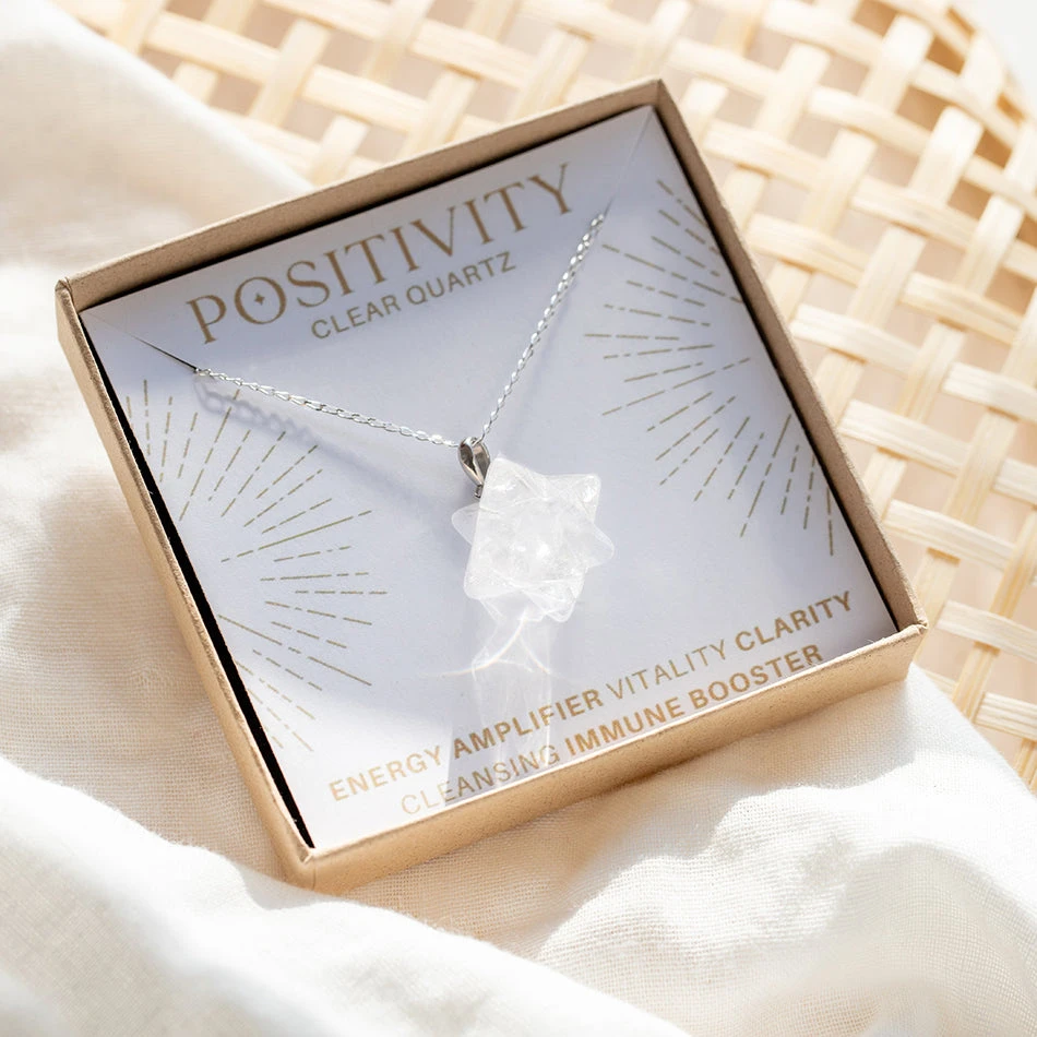 Clear Quartz Merkabah Star Necklace For Positivity(Clear Quartz Merkabah Star Necklace For Positivity) 1 Clear Quartz Merkabah Star Necklace For Positivity(Clear Quartz Merkabah Star Necklace For Positivity)