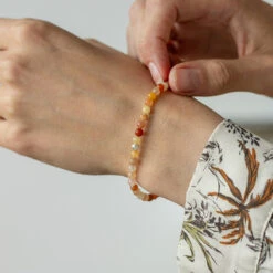 Quartzite Gemstone Bracelet 4mm(Quartzite Gemstone Bracelet 4mm) -Djuna Jewelry Store quartzite 4mm