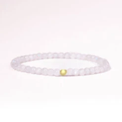 Rainbow Moonstone Gemstone Bracelet – 4mm Beads With Sterling Silver Accent(Rainbow Moonstone) 12 Rainbow Moonstone Gemstone Bracelet – 4mm Beads With Sterling Silver Accent(Rainbow Moonstone) -Djuna Jewelry Store rainbow moonstone 4mm gold