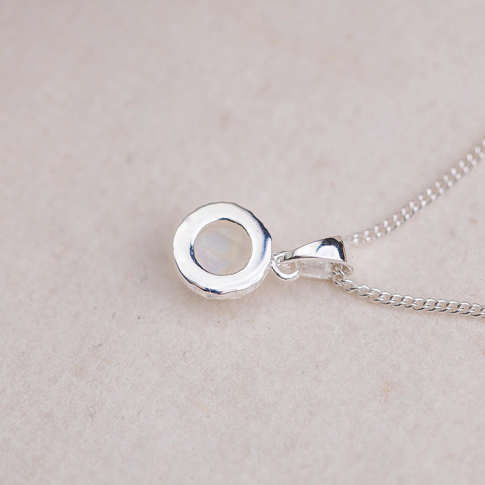 Rainbow Moonstone Necklace Purely Perfect(Rainbow Moonstone Purely Perfect Necklace) 4 Rainbow Moonstone Necklace Purely Perfect(Rainbow Moonstone Purely Perfect Necklace) - Image 4