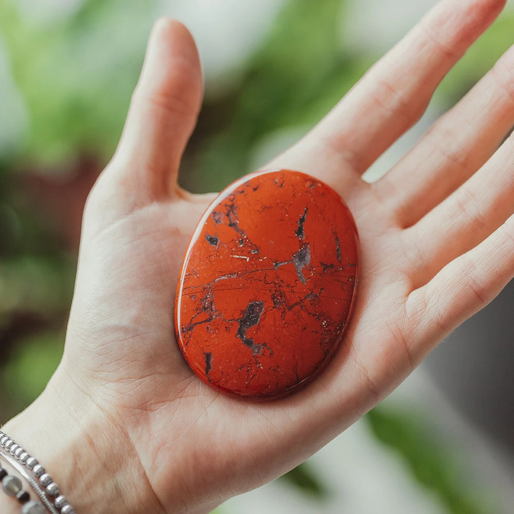 Red Jasper Palm Stone(Red Jasper Palm Stone) 2 Red Jasper Palm Stone(Red Jasper Palm Stone) - Image 2