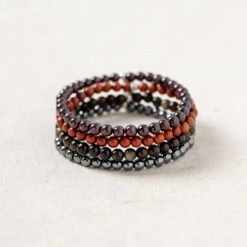 Root Chakra Bracelet Set – Healing Crystals For Grounding, Strength & Stability(Root Chakra Bracelet Set)