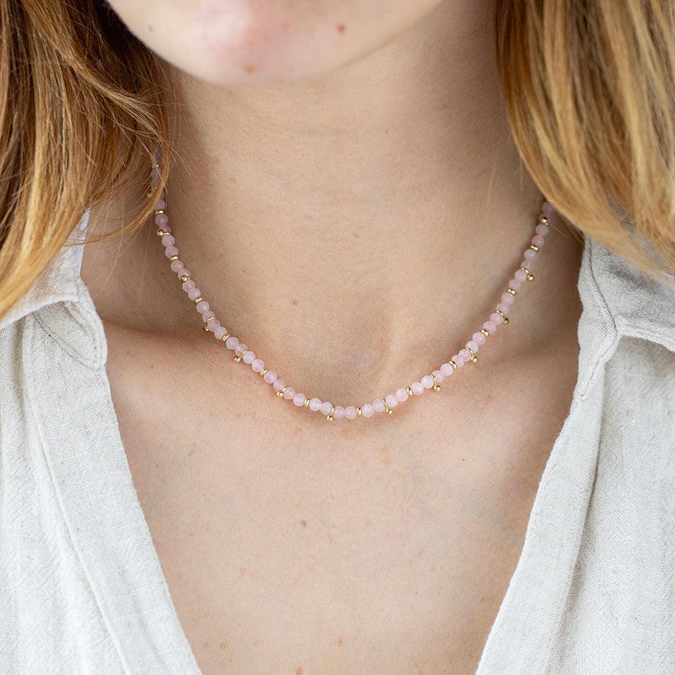 Djuna Jewelry Store -Djuna Jewelry Store rose quartz necklace bb 1