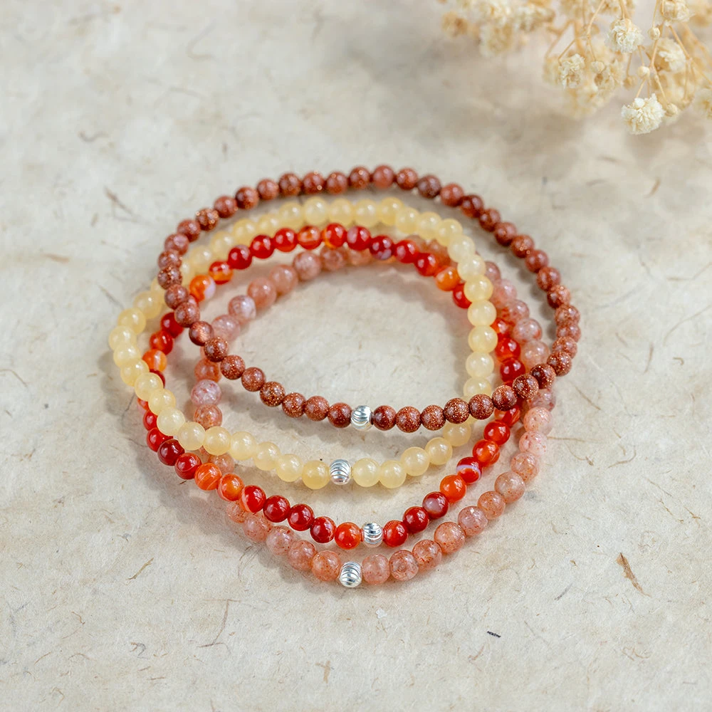 Sacral Chakra Bracelet Set – Healing Crystals For Creativity & Emotional Balance(Sacral Chakra Bracelet Set) 4 Sacral Chakra Bracelet Set – Healing Crystals For Creativity & Emotional Balance(Sacral Chakra Bracelet Set) - Image 4