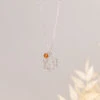 Sacral Chakra Necklace - Carnelian Crystal Charm(Solar Plexus Chakra Necklace With Carnelian Charm)