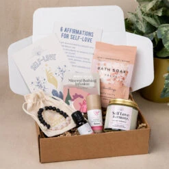 Self-Care & Self Love Gift Box β Crystals, Affirmations & Relaxation Tools(Self Love Gift Box)