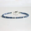 Sapphire Birthstone Bracelet – Dainty Faceted Beads, Handmade Jewellery(Sapphire Dainty Bracelet)