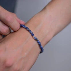 Sodalite Gemstone Bracelet 4mm(Sodalite Gemstone Bracelet 4mm) -Djuna Jewelry Store sodalite bracelet 4mm 2