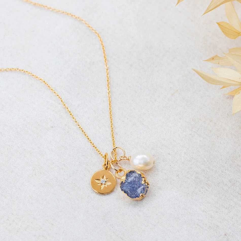 Tanzanite North Star Charm Necklace - December Birthstone(Tanzanite North Star Charm Necklace December Birthstone) 1 Tanzanite North Star Charm Necklace - December Birthstone(Tanzanite North Star Charm Necklace December Birthstone)