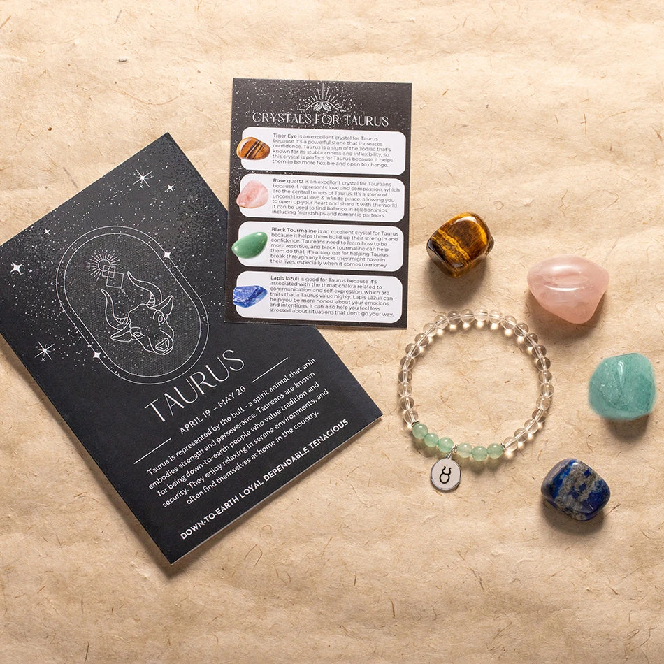 Taurus Star Sign Bracelet And Crystals Set(Taurus Bracelet And Crystals Set) 6 Taurus Star Sign Bracelet And Crystals Set(Taurus Bracelet And Crystals Set) - Image 6