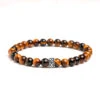 Men's Tiger Eye Gemstone Bracelet 6mm(Mens Tiger Eye Gemstone Bracelet 6mm)