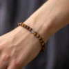 Tiger Eye Gemstone Bracelet 6mm(Tigers Eye Gemstone Energy Bracelet)
