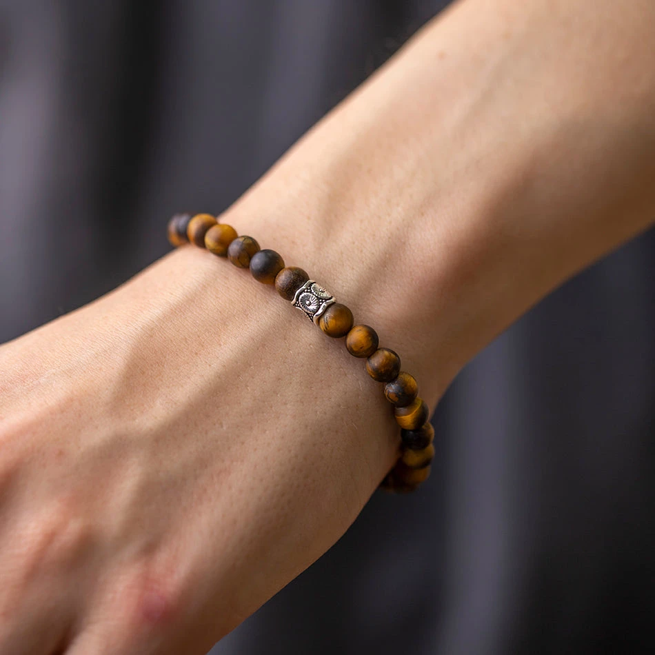 Tiger Eye Gemstone Bracelet 6mm(Tigers Eye Gemstone Energy Bracelet) 1 Tiger Eye Gemstone Bracelet 6mm(Tigers Eye Gemstone Energy Bracelet)