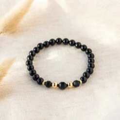 Spirit Guard Gemstone Bracelet With Black Tourmaline For Protection 6mm(Spirit Guard Gemstone Bracelet 6mm)