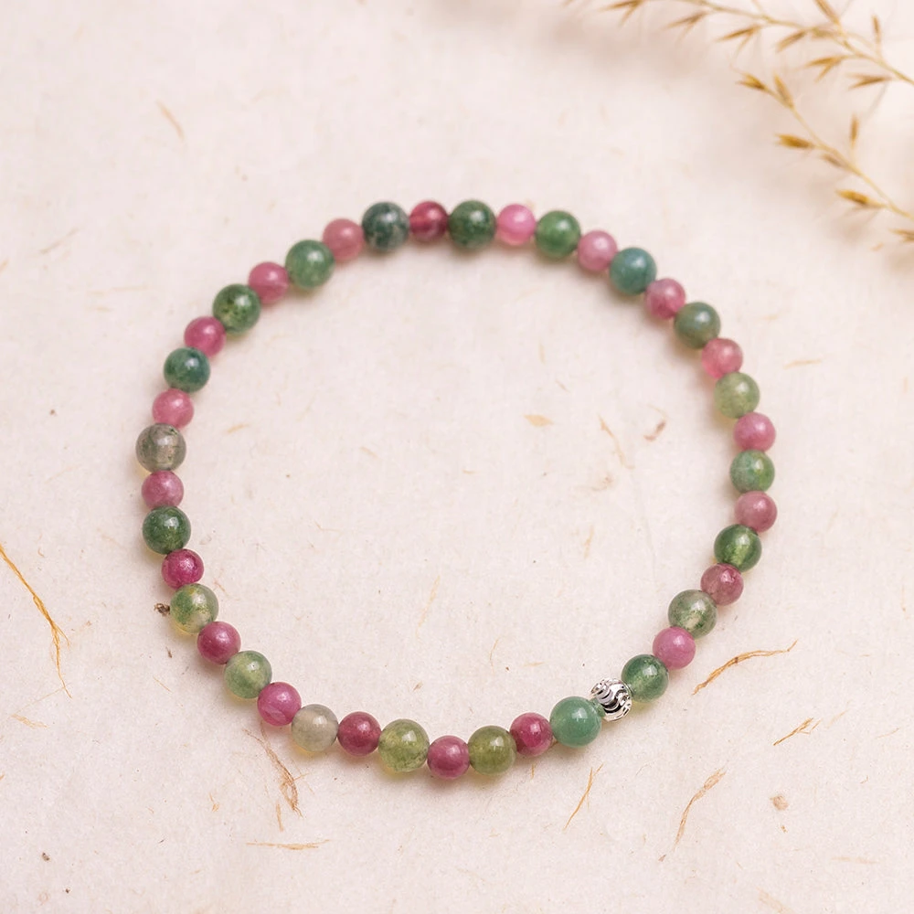 Tourmaline And Moss Agate Gemstone Bracelet 4mm(Tourmaline And Moss Agate Gemstone Bracelet) 1 Tourmaline And Moss Agate Gemstone Bracelet 4mm(Tourmaline And Moss Agate Gemstone Bracelet)