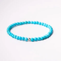 Turquoise Gemstone Bracelet 4mm(Turquoise Gemstone Bracelet)