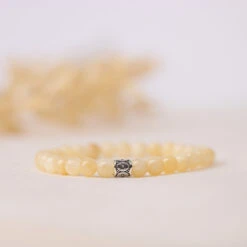 Yellow Calcite Gemstone Bracelet 6mm(Yellow Calcite Gemstone Bracelet 6mm)